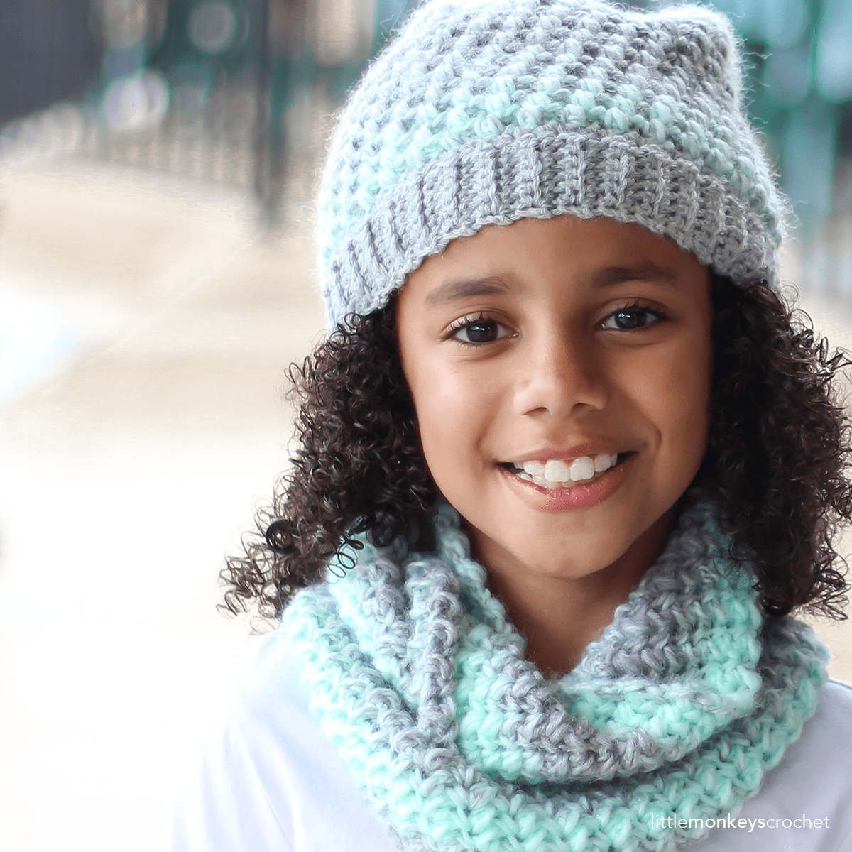 Landon Slouch Hat & Scarf Crochet Pattern Set Yarn + Chai Yarn