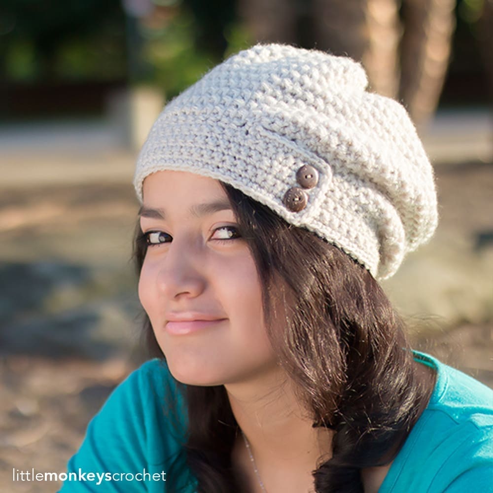 Savannah Slouch Hat Crochet pattern by Yarn + Chai (formerly Little