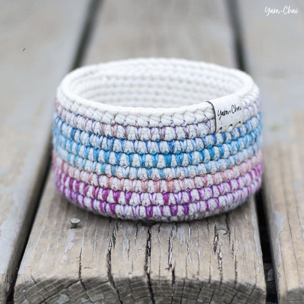 Mosaic Basket (adfree PDF) Yarn + Chai Blog