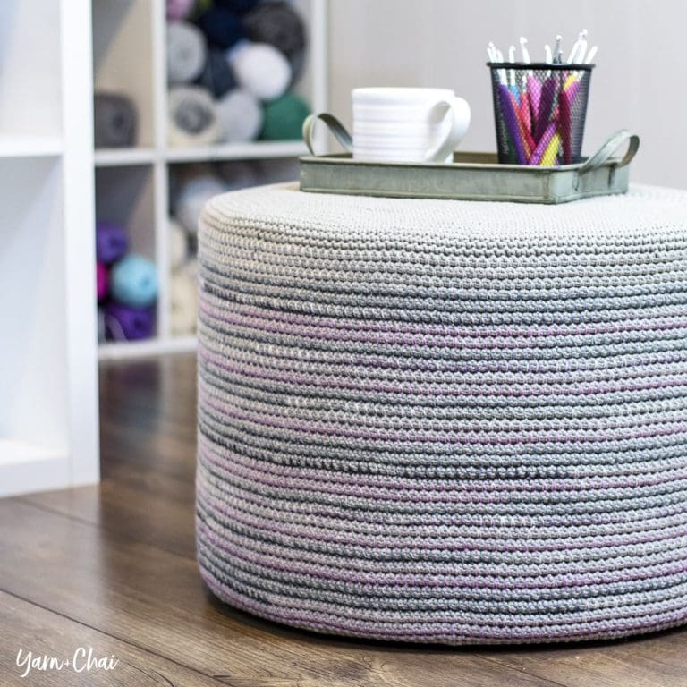 Mosaic Floor Pouf Yarn + Chai Blog
