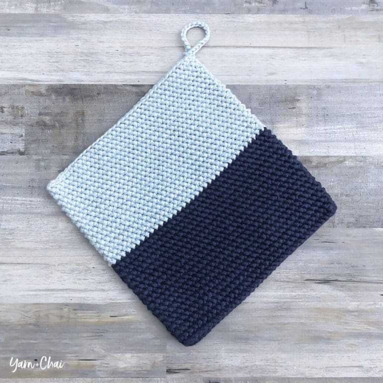 Farmhouse Potholder Yarn + Chai Blog