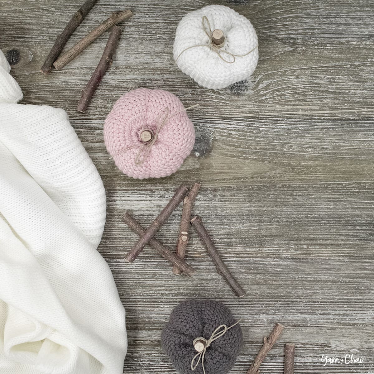 Petite Autumn Pumpkin Crochet Pattern by Rebecca Langford Yarn + Chai